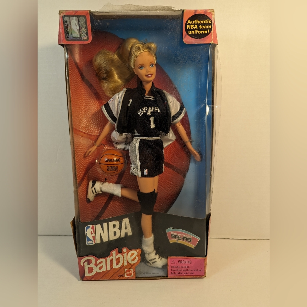 1998 NBA San Antonio SPURS Barbie Collection Edition Mattel NBA Basketball